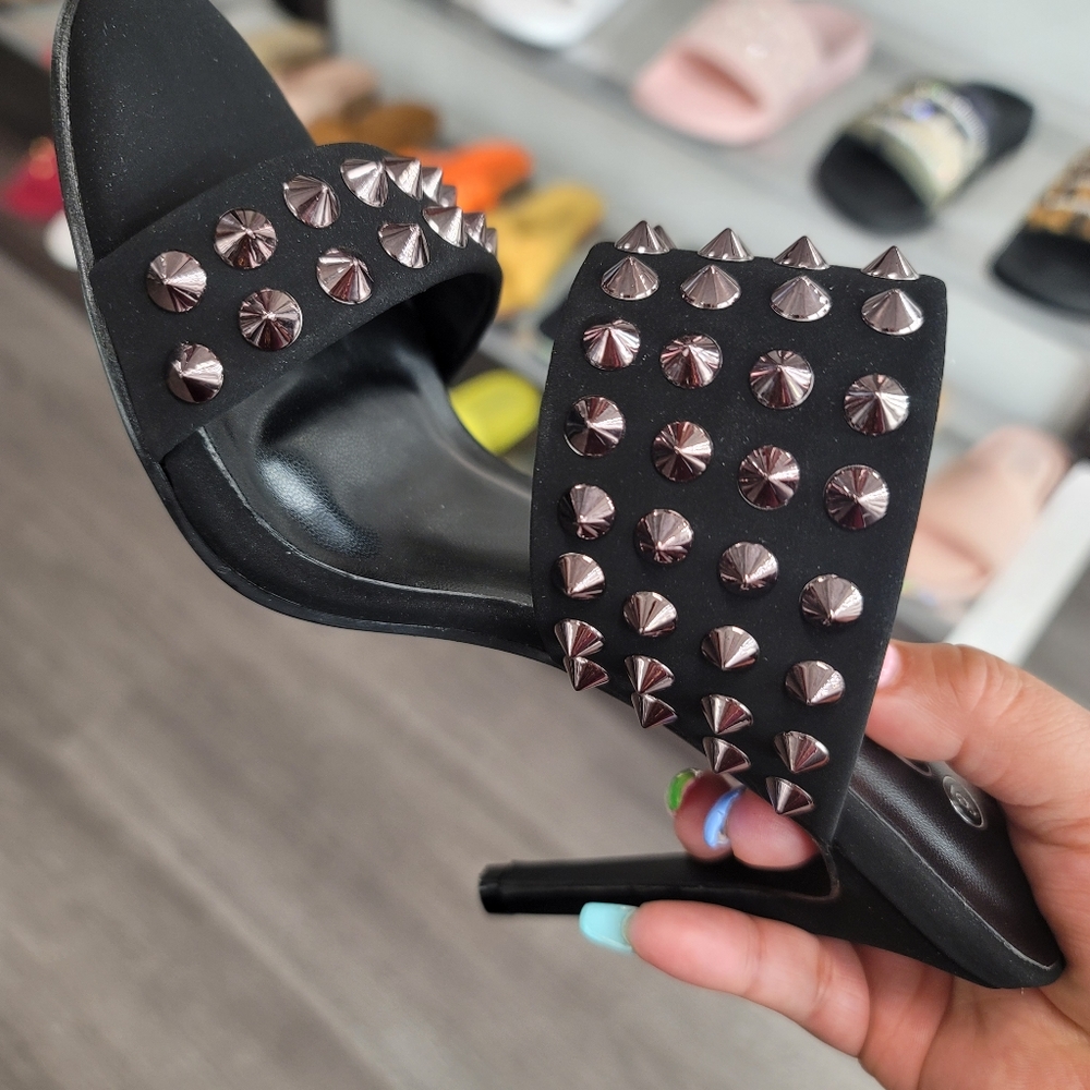 BELLA Radar Spiked Stiletto Mules shoesY - Picture 7 of 9